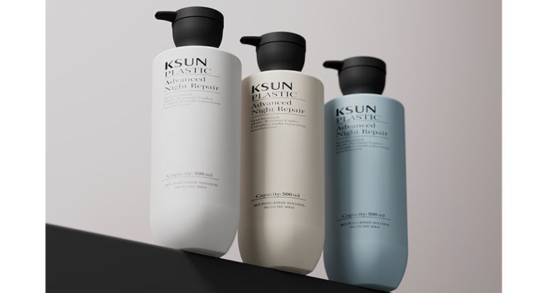 定制丨上圆下方叶子沐浴露瓶