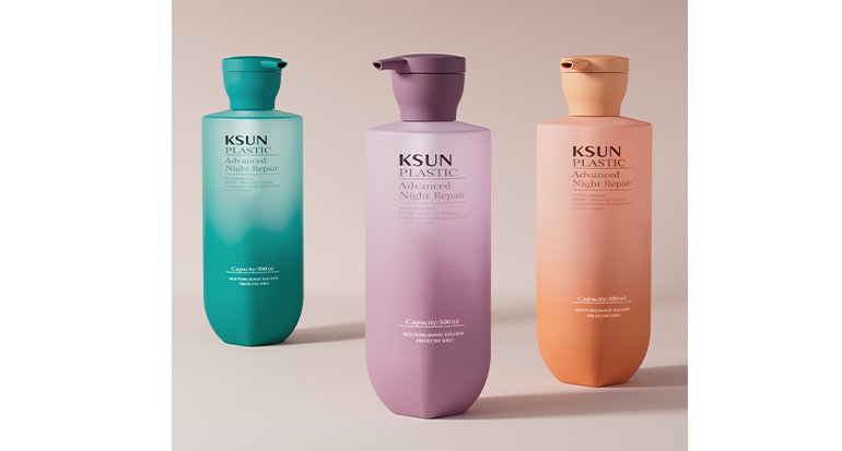 定制丨上圆下方叶子沐浴露瓶